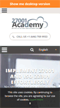 Mobile Screenshot of 27001academy.com