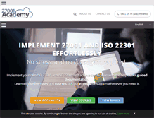 Tablet Screenshot of 27001academy.com